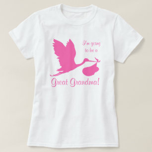 Ich werde ein großer Oma-Hot-Pink-Storch sein T-Shirt