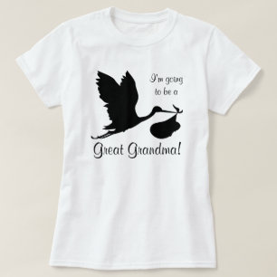 Ich werde ein großer Schwarzer Storch von Oma sein T-Shirt