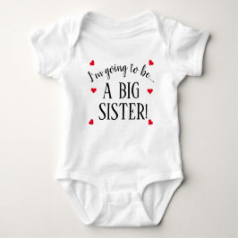 Ich werde ein großer Schwester-Baby-Bodysuit sein Baby Strampler