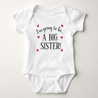 Ich werde ein großer Schwester-Baby-Bodysuit sein Baby Strampler
