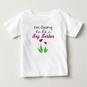 Ich werde ein großes Schwester-Ankündigungs-Kleid  Baby T-shirt