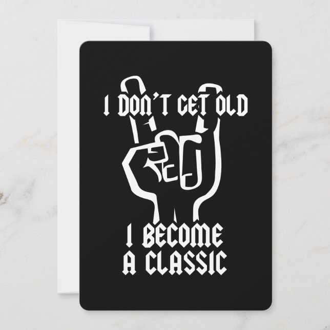 Ich werde ein Klassiker Einladung (Vorderseite)