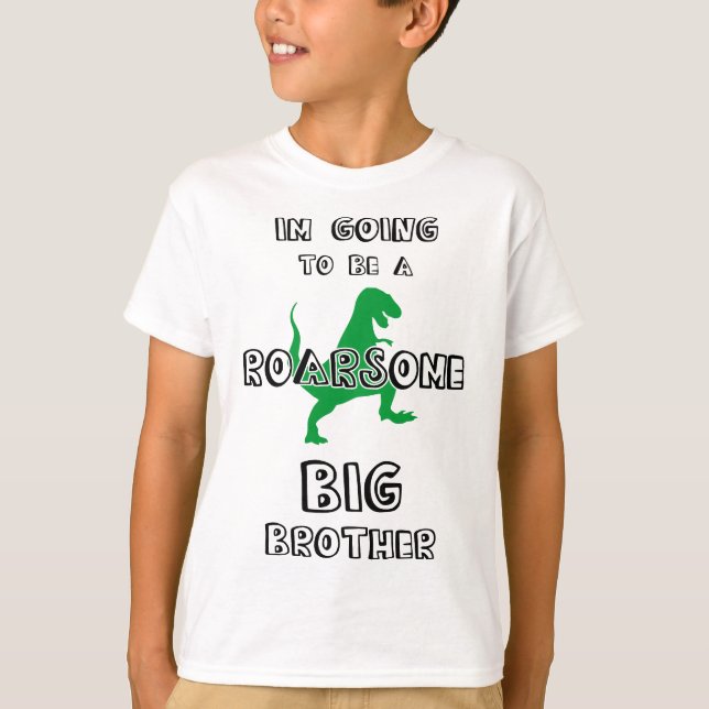 Ich werde ein Roarsome großer Bruder-T - Shirt (Vorderseite)