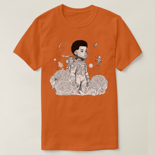 Ich werde eine Astronautenskizze (2) T-Shirt (Design vorne)