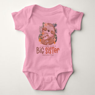 Ich werde eine große Faultier-Schwester sein Ankün Baby Strampler