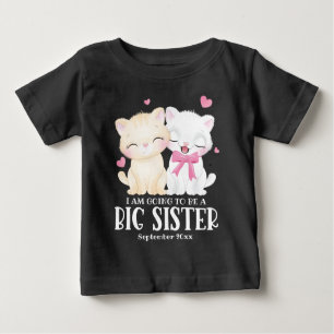 Ich werde eine große Schwester-Ankündigung werden Baby T-shirt