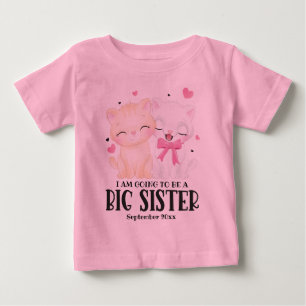 Ich werde eine große Schwester Baby Ankündigung T-shirt