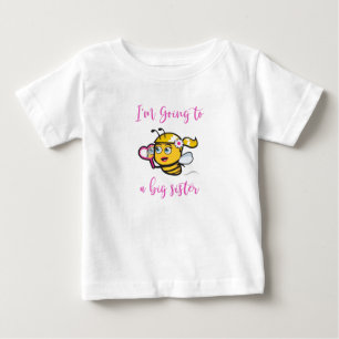Ich werde eine große Schwester Niedliche glamourös Baby T-shirt