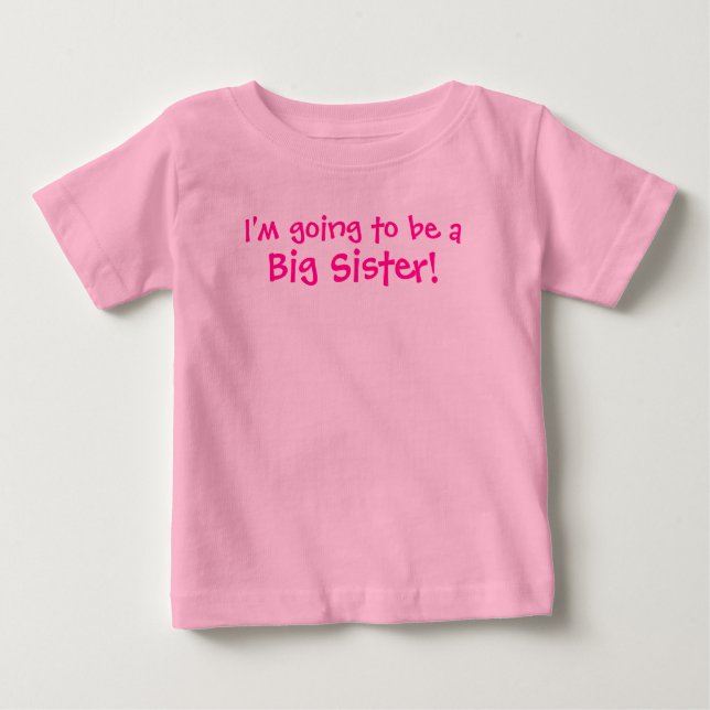 Ich werde eine große Schwester sein Baby T-shirt (Vorderseite)