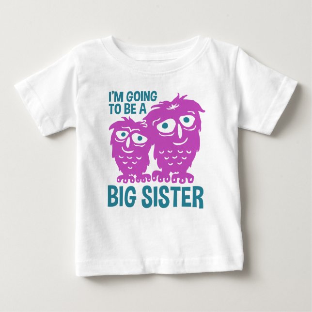 Ich werde eine große Schwester sein Baby T-shirt (Vorderseite)