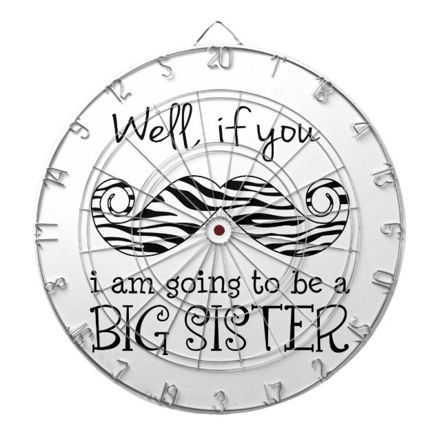 Ich werde eine große Schwester sein Dartscheibe (vorne)