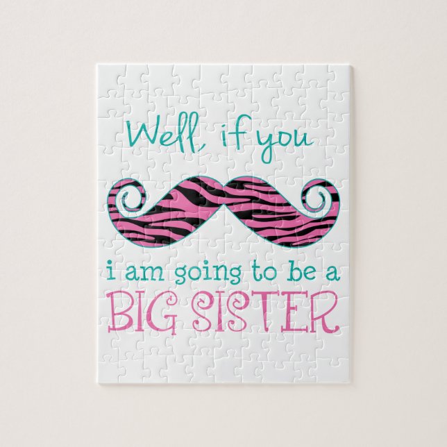 Ich werde eine große Schwester sein Puzzle (Vertikal)