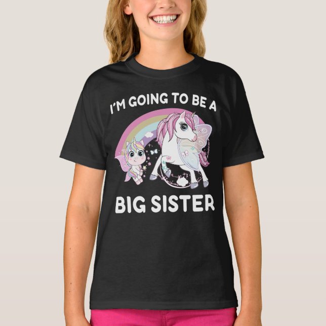 Ich werde eine große Schwester sein T-Shirt (Vorderseite)