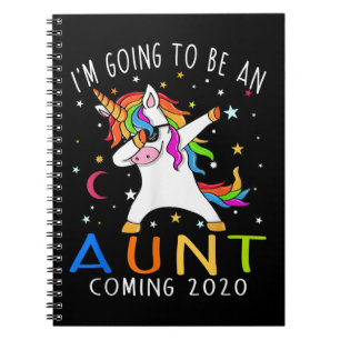 Ich werde eine Tante sein, die 2020 Unicorn Gesche Notizblock