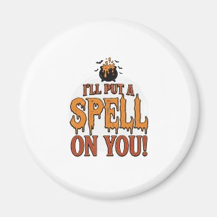 Ich werde einen Zauber auf Ihr Halloween-Kautschuk Magnet