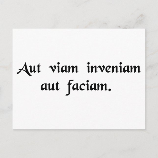 Ich werde entweder einen Weg finden oder einen mac Postkarte (Vorderseite)