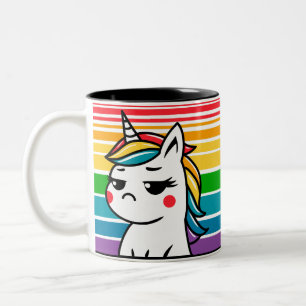 Ich werde es einhorn überstehen zweifarbige tasse