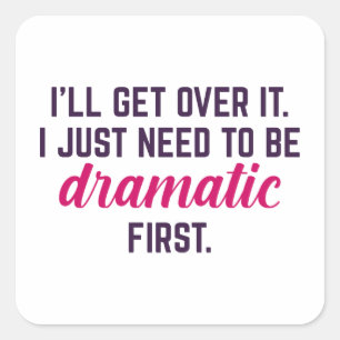 Ich werde es überwinden quadratischer aufkleber