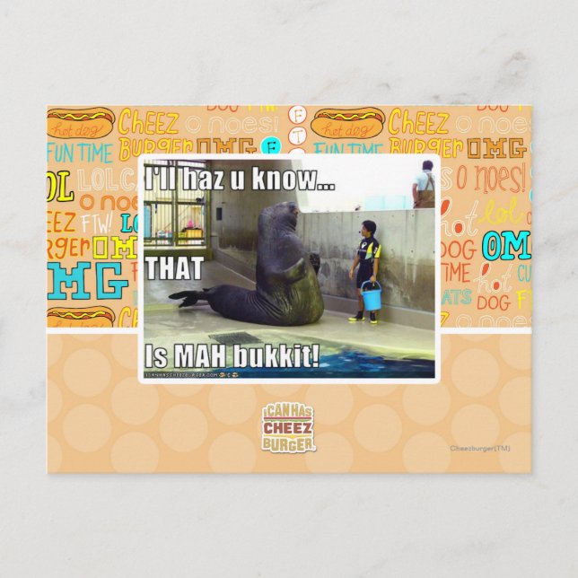 Ich werde es wissen postkarte (Vorderseite)