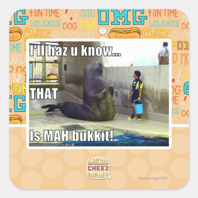 Ich werde es wissen quadratischer aufkleber (Vorderseite)