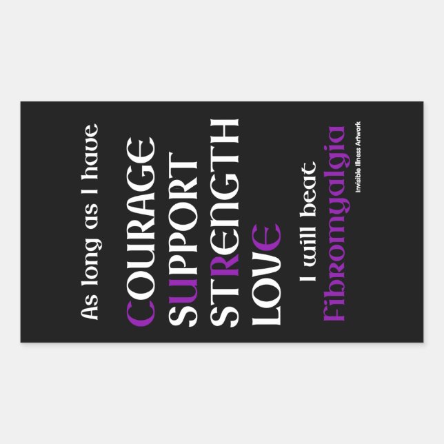 Ich werde ... Fibro-rechteckige Aufkleber schlagen (Vorderseite)