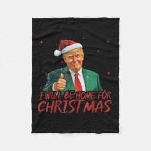 Ich werde für Weihnachten Weihnachten Weihnachtsma Fleecedecke