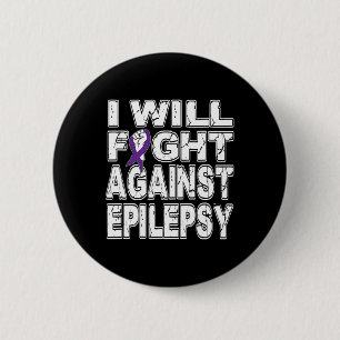 Ich werde gegen Epilepsie kämpfen November Bewusst Button