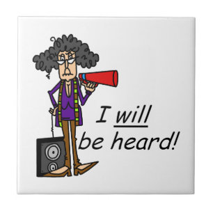 Ich werde gehört werden fliese