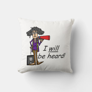 Ich werde gehört werden kissen