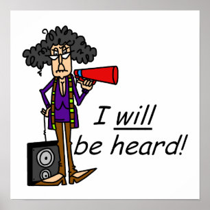 Ich werde gehört werden poster