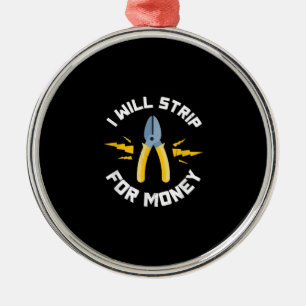 Ich werde Geld für elektrische Gewerkschaft absch Ornament Aus Metall