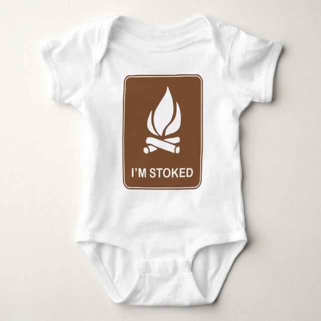 Ich werde geschürt baby strampler (Vorderseite)