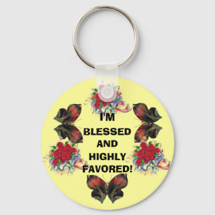 Ich werde GESEGNET! Schlüsselkette Schlüsselanhänger