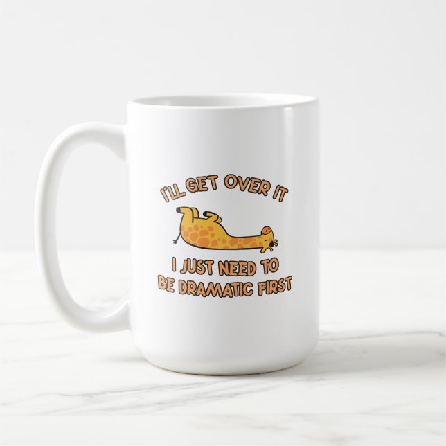 Ich werde Giraffe überwinden Kaffeetasse (Links)