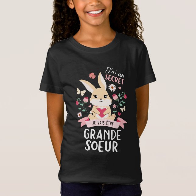 Ich werde große Schwester 2026 T-Shirt (Vorderseite)