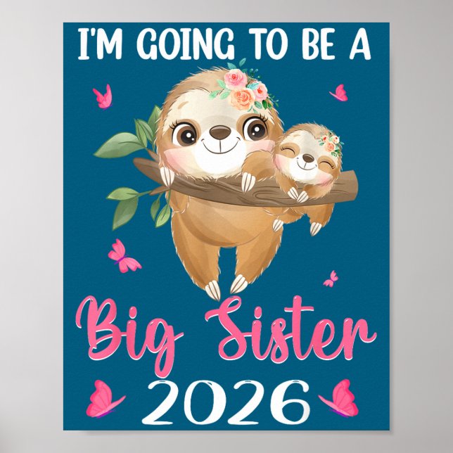 Ich werde große Schwester Schwangerschaft bekannt  Poster (Vorne)