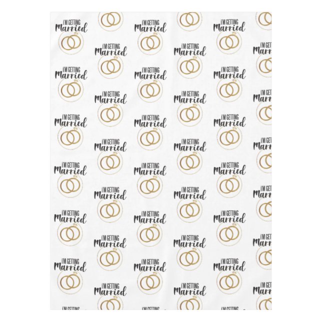 Ich werde heiraten tischdecke (Vorderseite)