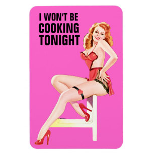 Ich werde heute Abend nicht kochen Flexi-Magnet Magnet