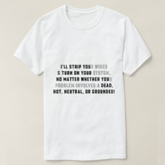 Ich werde Ihr Kabel T-Shirt abziehen