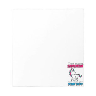 Ich werde Ihren Sarcasm sehen und Sie etwas erhebe Notizblock