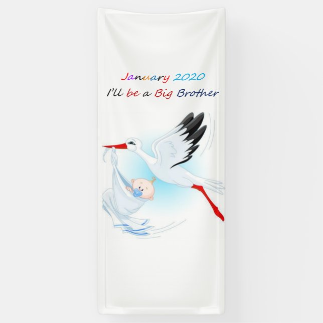 Ich werde im Januar ein großer Bruder sein, Banner (Vertikal)
