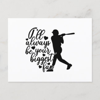 Ich werde immer dein größtes Fanbaseball sein Postkarte