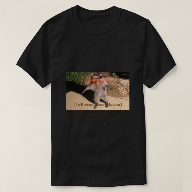 Ich werde immer Gewalt-Marmelade wählen T-Shirt (Design vorne)