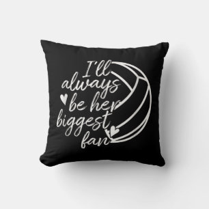 Ich werde immer ihr größter Fan-Volleyball-Mama-Va Kissen