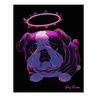Ich werde immer Liebe Bulldog Hund 005 - Christlic Poster