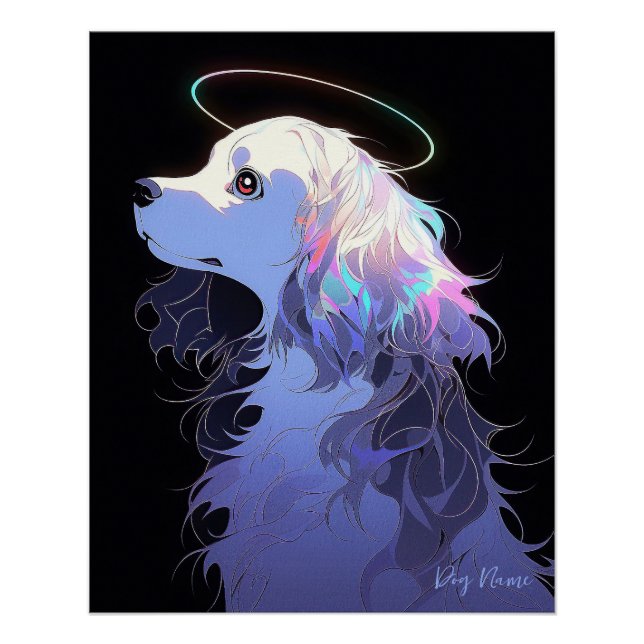 Ich werde immer Liebe Cocker Spaniel Hund 001 - Ch Poster (Vorderseite)