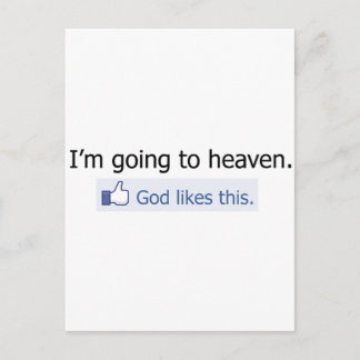 Ich werde in den Himmel gehen Postkarte
