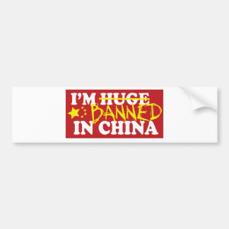 Ich werde in der China verboten Autoaufkleber