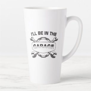 Ich werde in der Garage sein, Mechaniker und Autov Milchtasse