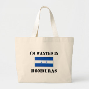 Ich werde in Honduras gewollt Jumbo Stoffbeutel